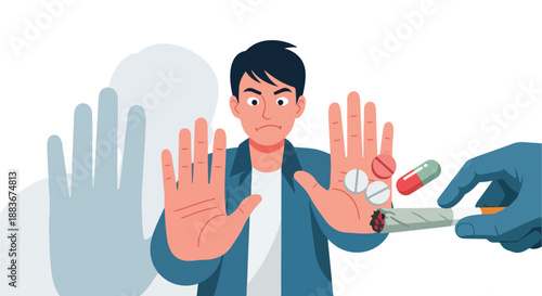 Refusal of drugs, addiction prevention, saying no