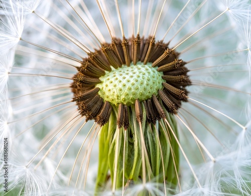 Wallpaper Mural Dandelion Seed Head Closeup Macro Photography. Torontodigital.ca