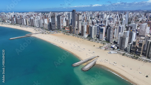 Wallpaper Mural Beira Mar Beach At Fortaleza In Ceara Brazil. Beach Landscape. Downtown District. Scenic Highrise Buildings. Beira Mar Beach At Fortaleza In Ceara Brazil. Stunning Skyline. Brazil Northeastern. Torontodigital.ca
