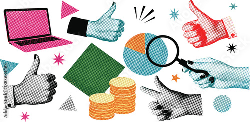 Analyzing Business Growth through Data Visualization and Financial Review on a Modern Workspace