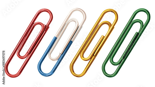 Professional Vector Art Paper Clips Clipart for Creative Projects