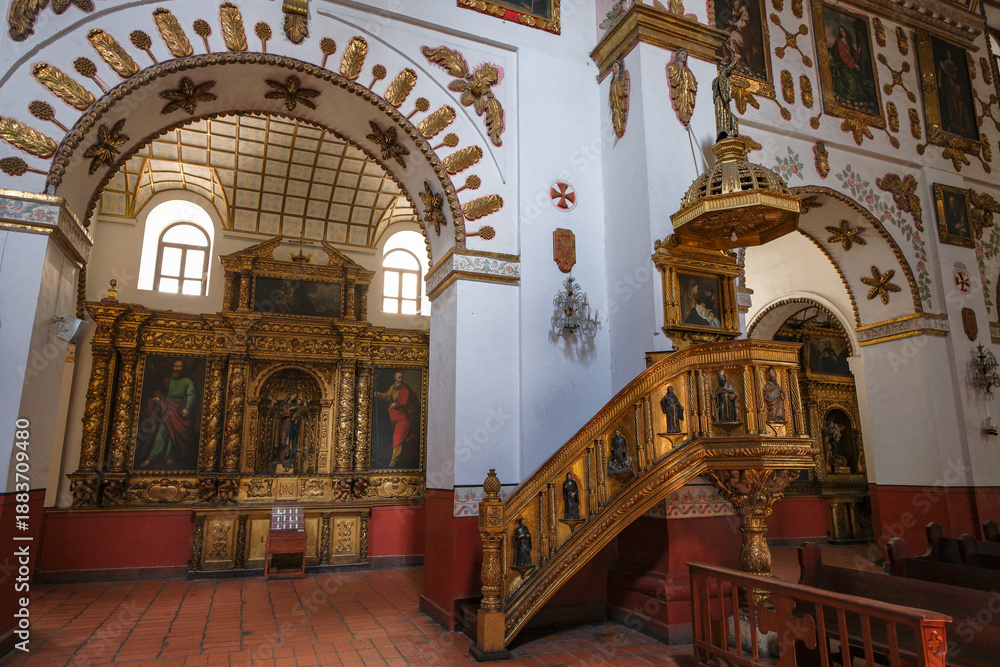 Obraz premium Bogota, Colombia - December 29, 2025: Church of Saint Augustine in Bogota, Colombia.