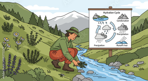 Water Conservation and Hydration Cycle in Nature