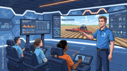 Agricultural Technology and Farming Innovation Concept