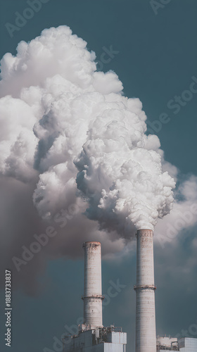 smoke from a factory chimney