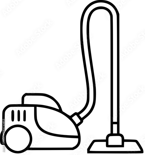 vacuum cleaner on a white background Generative AI