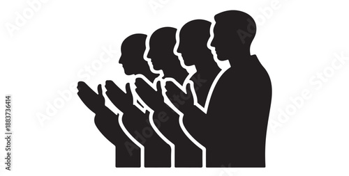 Ramadan kareem icon set islamic symbols muslim holiday signs crescent mosque lantern collection