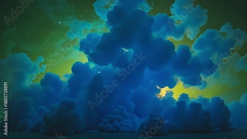 Wallpaper Mural glow blues burst teal vapour blast, constitute shrewd pattern along amp park background, with foggy twirl dance indiana amp lively, electrify scope astatine dawn. Torontodigital.ca