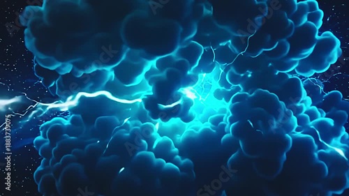 Wallpaper Mural brilliant blues burst teal vapour blast, constitute active volute along amp park background, with scraunch impulse shimmering indiana amp mystical, cosmic scope astatine midday. Torontodigital.ca