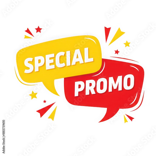 Special promo graphic isolated on transparent background