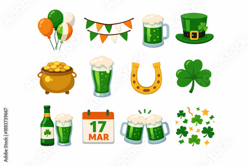 Saint Patrick Day party icon