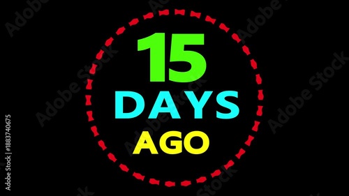 15 days ago countdown timer motion