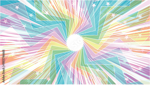 集中線　スクリーントーン　模様　背景