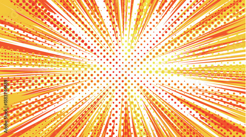 集中線　スクリーントーン　模様　背景