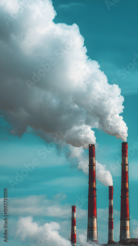 smoke from the factory chimney