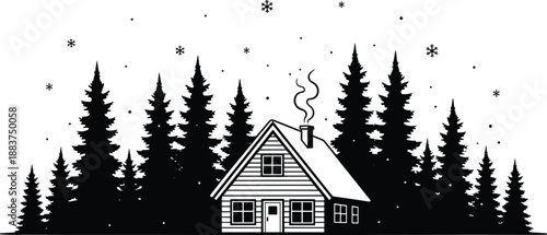 Happy New Year 2026 vector greeting card with black fireworks burst elements, minimalist celebratory typography design for holiday party invitations,