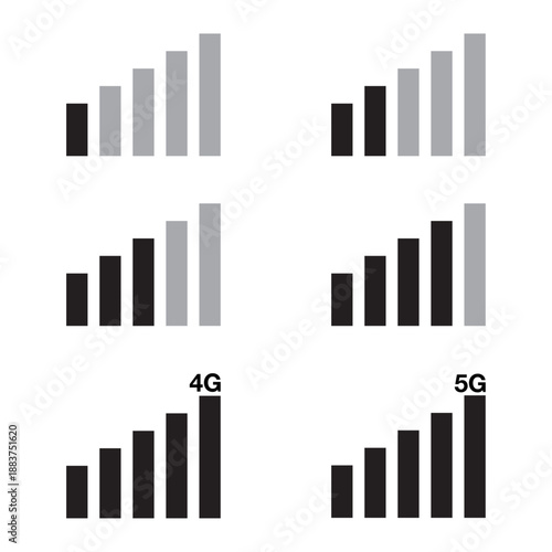 flat icon vector of mobile phone signal sheet