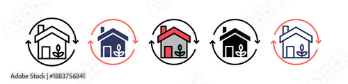 Sustainable Living multiple icon