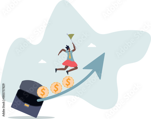 Success and the way up: the concept of income growth.life and employment of people.