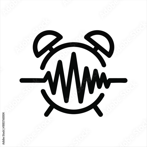 Simple Alarm Icon – Time Reminder Symbol in Minimal Style