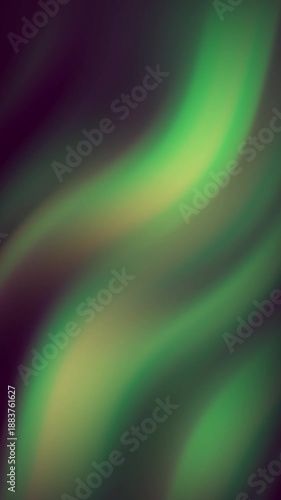 Abstract Smooth Green Wave Loop Motion Background with Soft Gradient Flow
