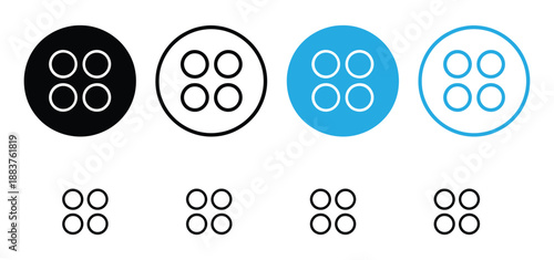 Apps Grid Menu Icon Set,Vector Dashboard and Category Symbols for Web UI,Menu icon logo design. web menu sign and symbol. hamburger menu symbol