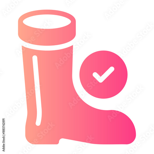 footwear gradient icon