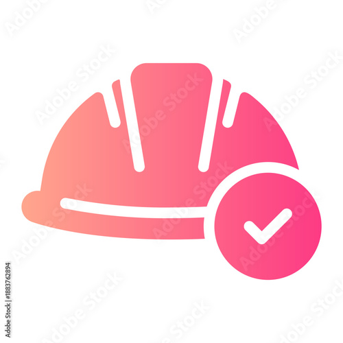 helmet gradient icon