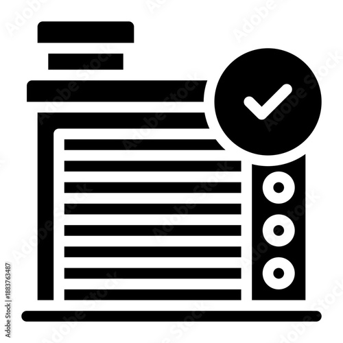 fire station glyph icon