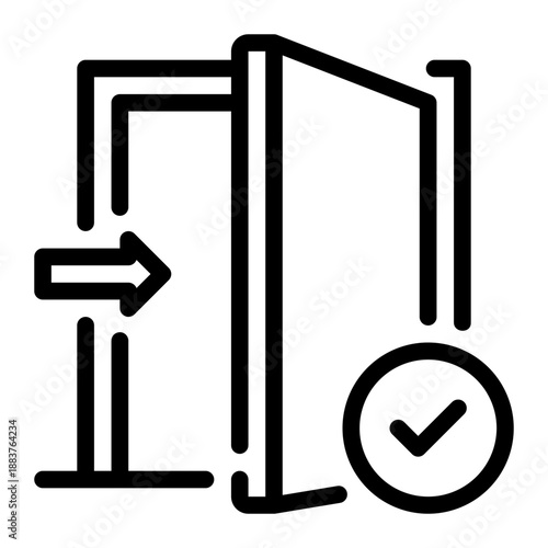 door line icon