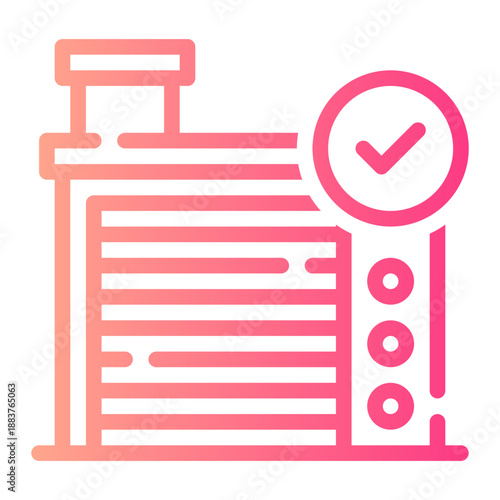 fire station gradient icon