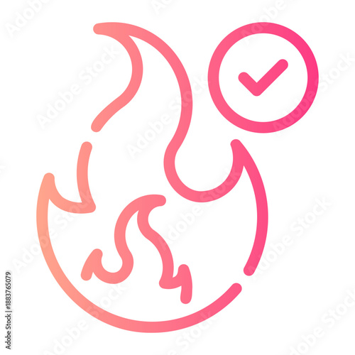 fire gradient icon