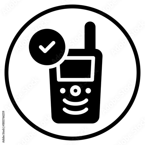 walkie talkie glyph icon