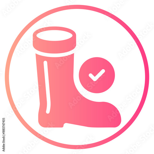 footwear gradient icon