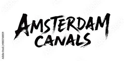 AMSTERDAM CANALS handwritten

