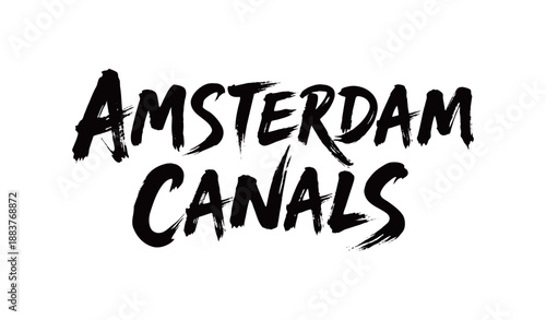 AMSTERDAM CANALS handwritten

