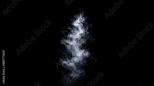 smoke on black background