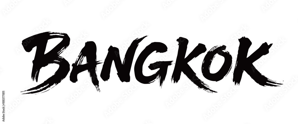 Fototapeta premium BANGKOK handwriting 