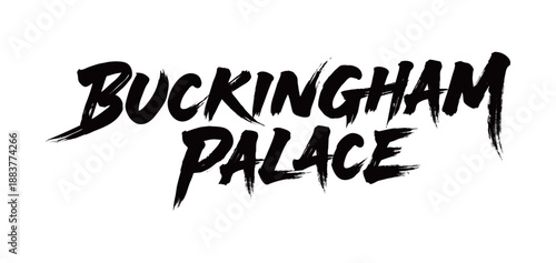 BUCKINGHAM PALACE handwritten
