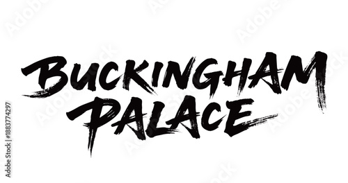 BUCKINGHAM PALACE handwritten

