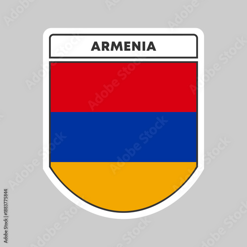 National flag of Armenia illustration design
