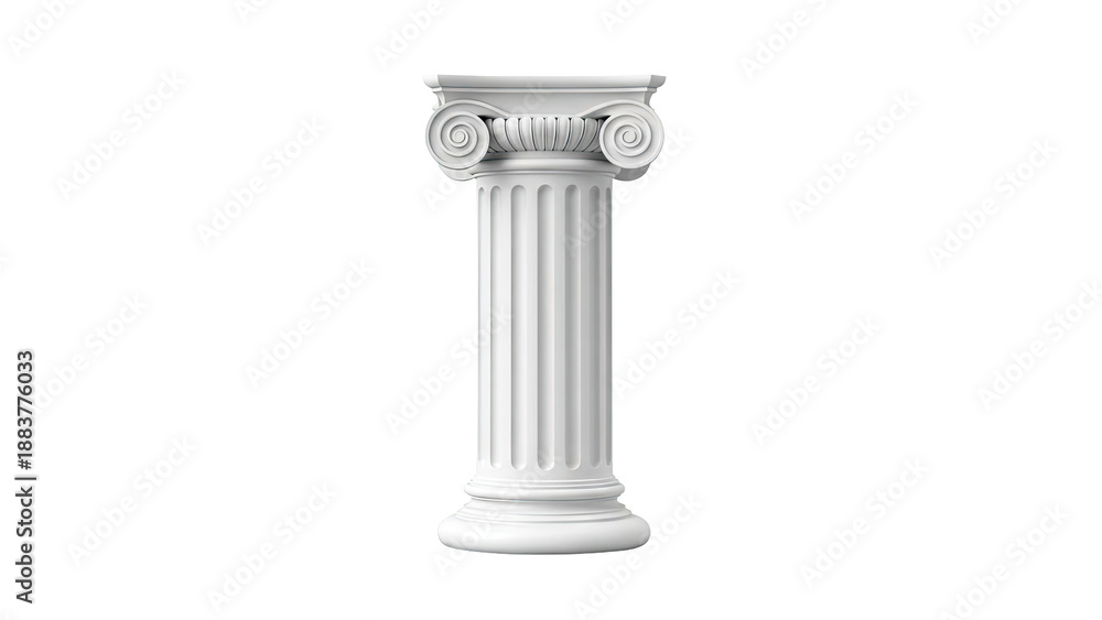Obraz premium White Ionic Column