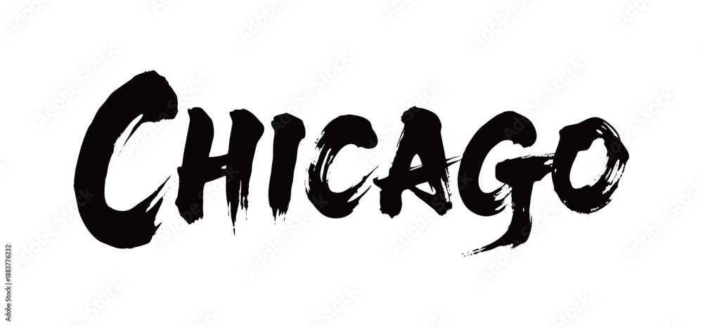 Fototapeta premium CHICAGO Handwriting 