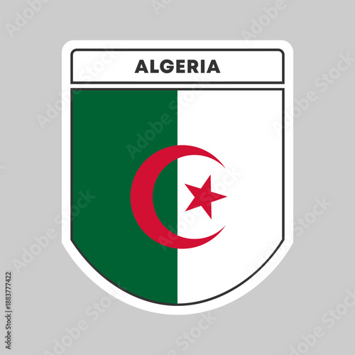 Free Download National flag of Algeria illustration design - GFXLoad