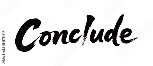 CONCLUDE Handwriting
