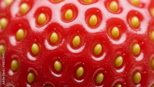 Wallpaper Mural Close-up of a vibrant strawberry texture Torontodigital.ca