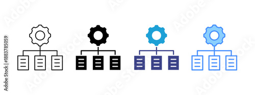 Organizing icon set multiple style collection