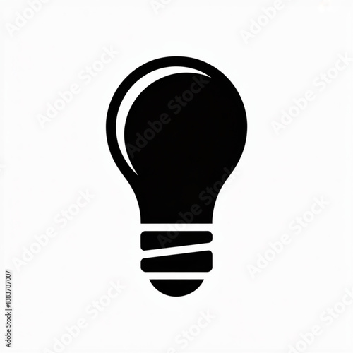 Illuminating Idea: A silhouette of a light bulb, symbolizing innovation, ingenuity, and the spark of inspiration.