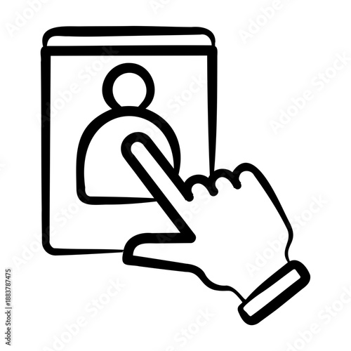 Job Application Icon - Handdrawn