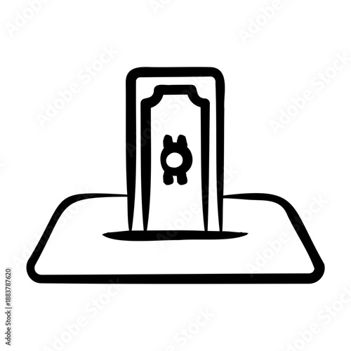 Direct Deposit Icon - Handdrawn